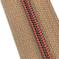 Preview: Feiner Reißverschluss Beige Titan Orange